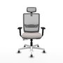 PIQUERAS Y CRESPO Silla de oficina Haches Blanco/Gris
