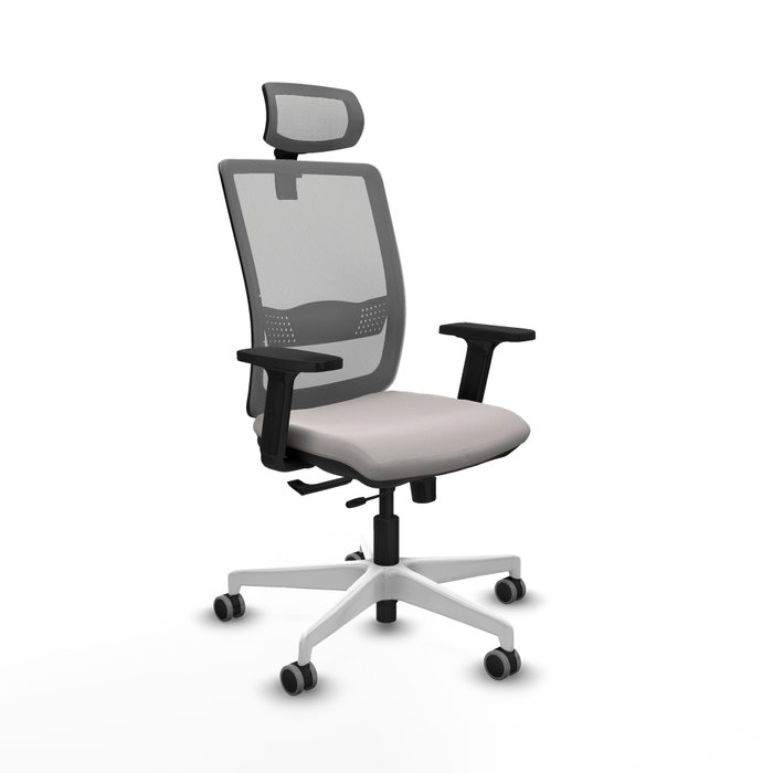 PIQUERAS Y CRESPO Silla de oficina Haches Blanco/Gris PIQUERAS Y CRESPO Silla de oficina Haches Blanco/Gris