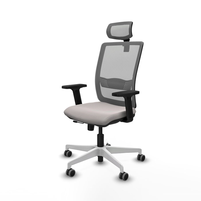 PIQUERAS Y CRESPO Silla de oficina Haches Blanco/Gris PIQUERAS Y CRESPO Silla de oficina Haches Blanco/Gris