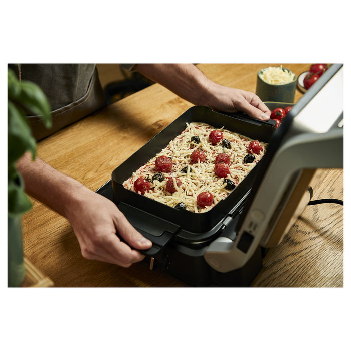 Tefal OptiGrill 4in1 Parrilla de Contacto Eléctrica, Modelo GC774D10, Color Plata