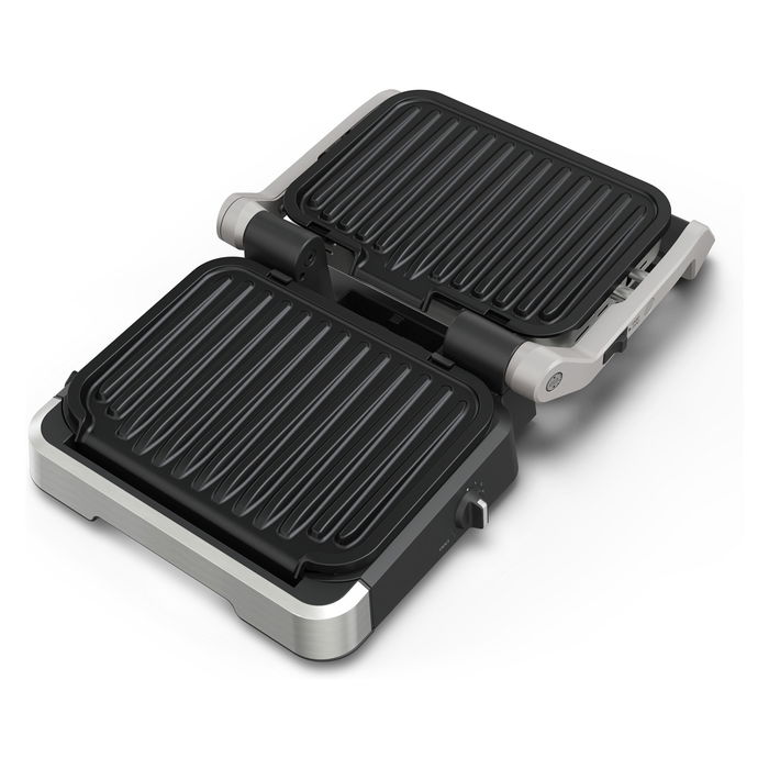 Tefal OptiGrill 4in1 Parrilla de Contacto Eléctrica, Modelo GC774D10, Color Plata