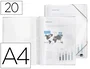 Liderpapel Carpeta escaparate con espiral 20 fundas polipropileno DIN A4 transparente