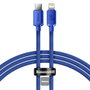 Baseus Crystal Cable USB-C a Lightning 20W PD, 1,2m, azul