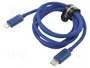 Baseus Crystal Cable USB-C a Lightning 20W PD, 1,2m, azul