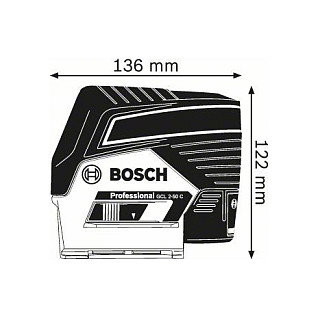 Bosch GCL 2-50 C + RM2 + AA1 Láser combinado Rojo