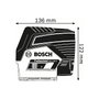Bosch GCL 2-50 C + RM2 + AA1 Láser combinado Rojo