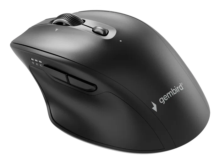 Gembird MUSW2-6B-02 Ratón Inalámbrico Dual 6 Botones Negro