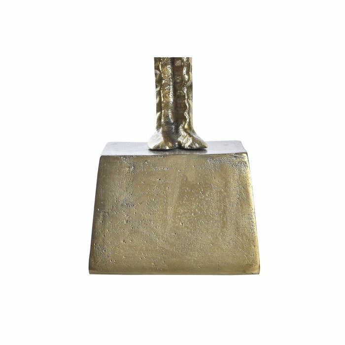 DKD Home Decor Mesita Auxiliar Dorada Aluminio y Cristal 46 x 57 x 46 cm DKD Home Decor Mesita Auxiliar Dorada Aluminio y Cristal 46 x 57 x 46 cm