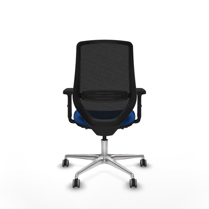 PIQUERAS Y CRESPO Silla de oficina Mardos con mecanismo Sincro/Traslack, Azul y Negro