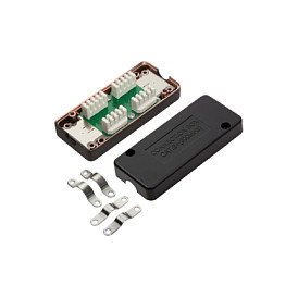 LogiLink Caja de conexión blindada para cables de red Cat.6, Cat.6A y Cat.7