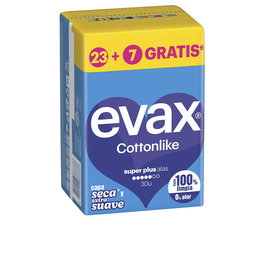 Evax COTTONLIKE Compresas Super Plus con Alas 30 u