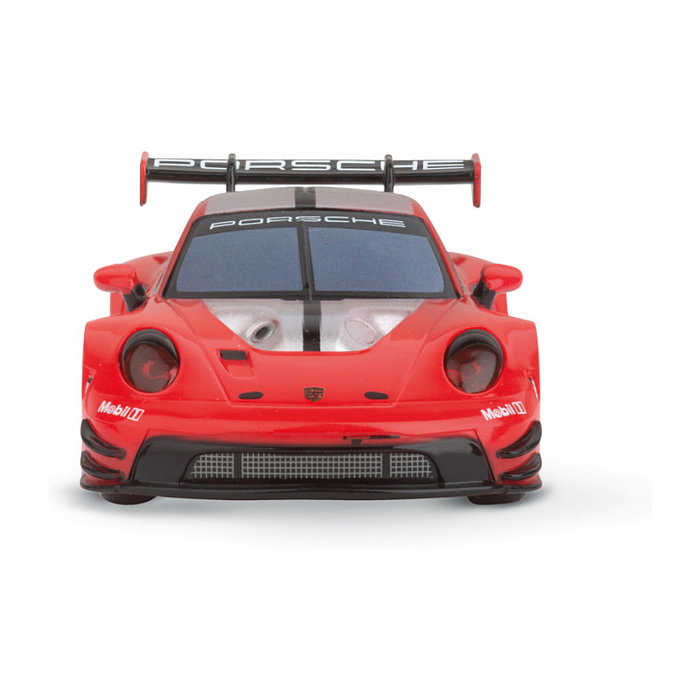 Carrera Modelo a Escala Porsche 911 GT3 R Red Devil - Coches de Carreras Híbridos - Color Rojo con Iluminación para +8 Años