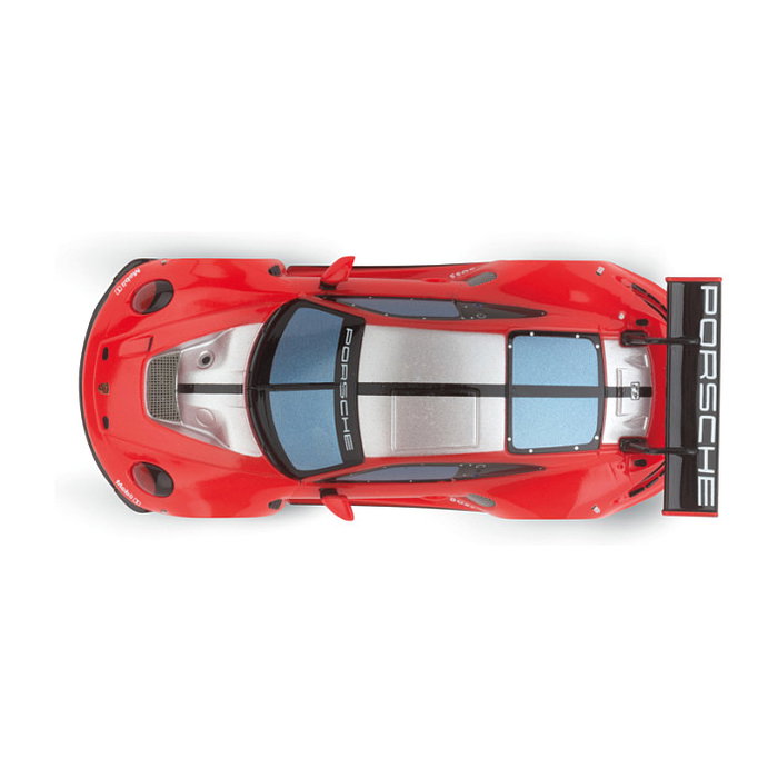 Carrera Modelo a Escala Porsche 911 GT3 R Red Devil - Coches de Carreras Híbridos - Color Rojo con Iluminación para +8 Años