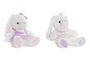 DKD Home Decor Peluche de Conejo Surtido de 6 Unidades, Lila y Rosa