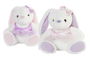 DKD Home Decor Peluche Conejo Lila Rosa 20 x 28 x 25 cm
