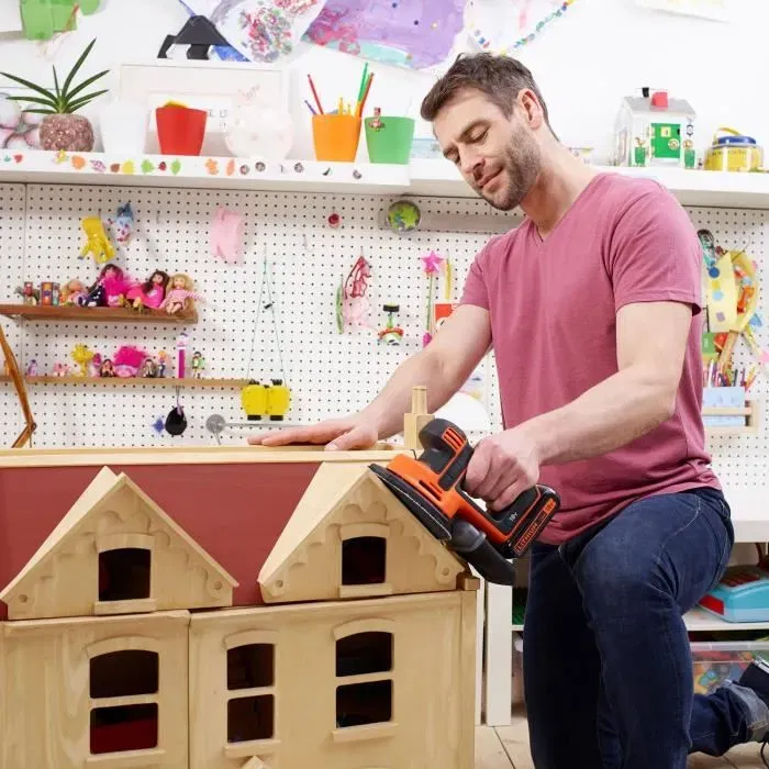 Black + Decker Lijadora de Ratón BDCDS18N-XJ - 18 V - Compacta y Potente para Acabados y Lugares Difíciles