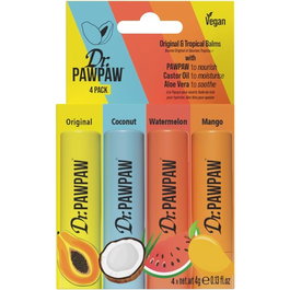 Dr. PAWPAW Multipack de Bálsamos Labiales con Sabor - 4 x 4g