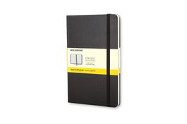 Cuaderno Moleskine Clasico Tapa Dura 13X21 240H 70Gr. Cuadriculada Con Goma Negra