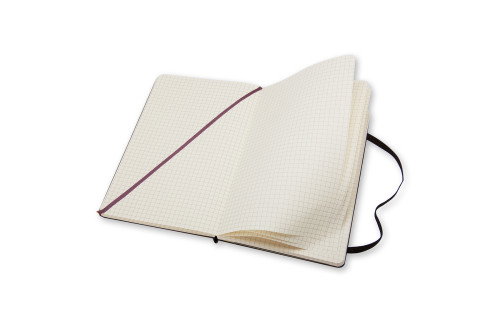Cuaderno Moleskine Clasico Tapa Dura 13X21 240H 70Gr. Cuadriculada Con Goma Negra