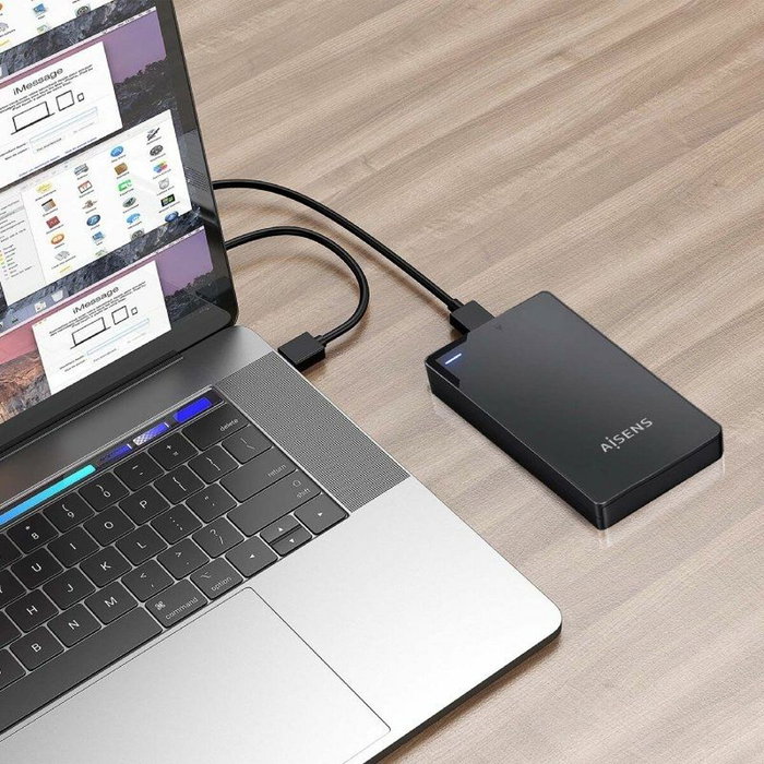 AISENS Caja Externa para Disco Duro 2.5 SATA USB 3.1 Gen 1 Negra ASE-2520B AISENS Caja Externa para Disco Duro 2.5 SATA USB 3.1 Gen 1 Negra ASE-2520B