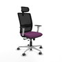 PIQUERAS Y CRESPO Silla de oficina Haches Morado y Negro