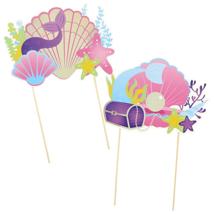 Party Time Juego de 2 Decoración Tarta Sirena