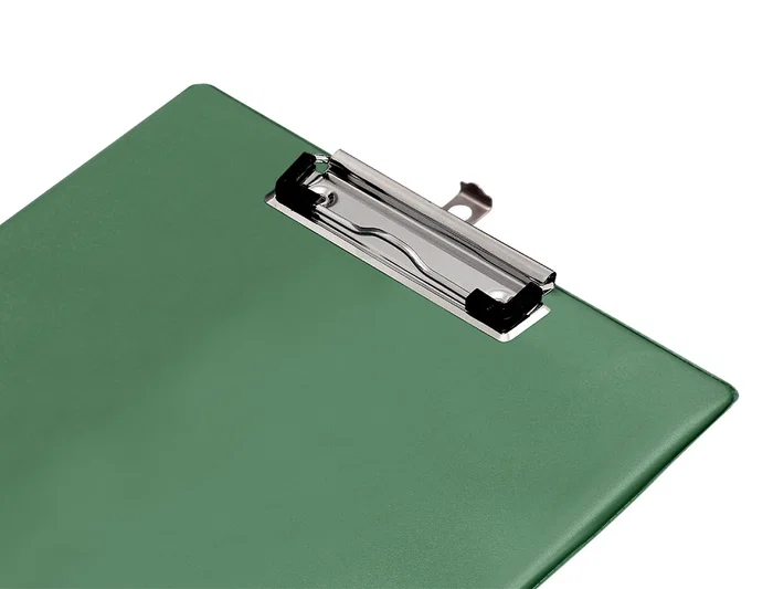 Q-connect Portanotas Plástico 50% Reciclado DIN A4 Verde Oliva Grosor 2,1 mm