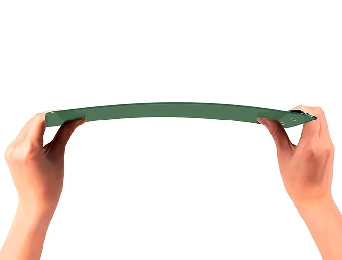 Q-connect Portanotas Plástico 50% Reciclado DIN A4 Verde Oliva Grosor 2,1 mm