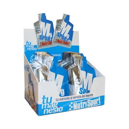 NUTRISPORT Magnesio Líquido para Calambres con Citrato de Magnesio y Vitamina B6, Complemento Nutricional en Gel, Caja 24 Sobres