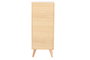 DKD Home Decor Cajonera Scandi Natural Qingyue Madera de Hevea 40 x 98 x 30 cm