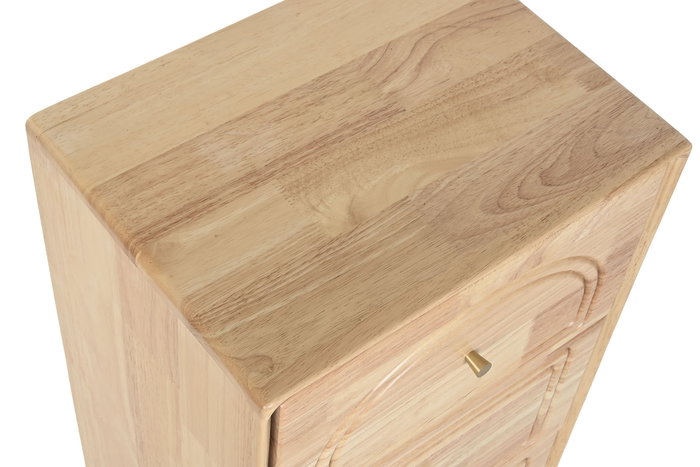DKD Home Decor Cajonera Scandi Natural Qingyue Madera de Hevea 40 x 98 x 30 cm