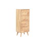 DKD Home Decor Cajonera de Madera de Hevea Natural Qingyue
