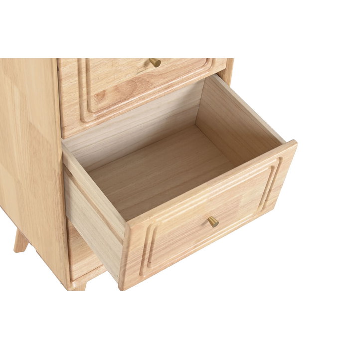 DKD Home Decor Cajonera de Madera de Hevea Natural Qingyue