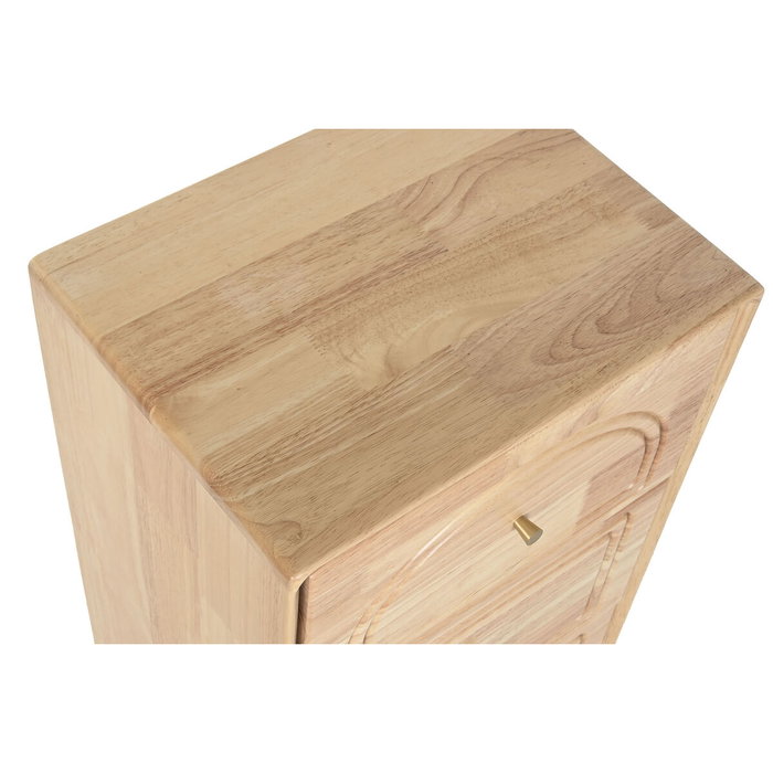 DKD Home Decor Cajonera de Madera de Hevea Natural Qingyue