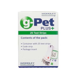 G-Pet Plus Tiras Glucosa Para Glucometro Mascotas 25 Unidades