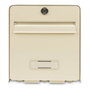 Burg Wachter Buzón de acero galvanizado 2 puertas Beige claro