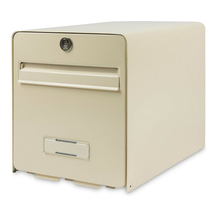Burg Wachter Buzón de acero galvanizado 2 puertas Beige claro Burg Wachter Buzón de acero galvanizado 2 puertas Beige claro