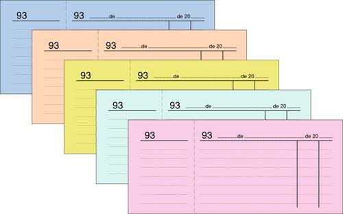 Talonario Caja 3 De 4º Numerados Loan Verde (Set de 20) Talonario Caja 3 De 4º Numerados Loan Verde (Set de 20)