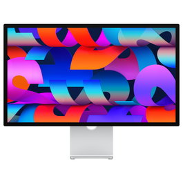Apple Studio Display Monitor 27" 5K (5120x2880), Panel LED, True Tone, Cristal Estándar, Soporte Ajustable en Altura e Inclinación, 6 Altavoces, Cámara 12MP - Color Plata
