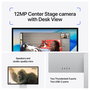 Apple Studio Display Monitor 27" 5K (5120x2880), Panel LED, True Tone, Cristal Estándar, Soporte Ajustable en Altura e Inclinación, 6 Altavoces, Cámara 12MP - Color Plata