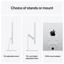 Apple Studio Display Monitor 27" 5K (5120x2880), Panel LED, True Tone, Cristal Estándar, Soporte Ajustable en Altura e Inclinación, 6 Altavoces, Cámara 12MP - Color Plata