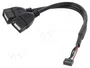 DeLOCK 84933 Cable USB 2.0 con 2 x USB Tipo-A hembra, 0,2 m