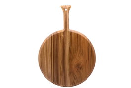 DKD Home Decor Tabla de Cortar de Teca Natural 46x33x1,6 cm