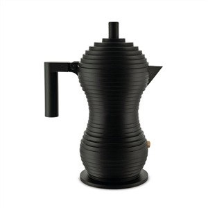Alessi MDL02/3 BB PULCINA Cafetera Negra 3 Tazas 100 Values Collection Alessi MDL02/3 BB PULCINA Cafetera Negra 3 Tazas 100 Values Collection