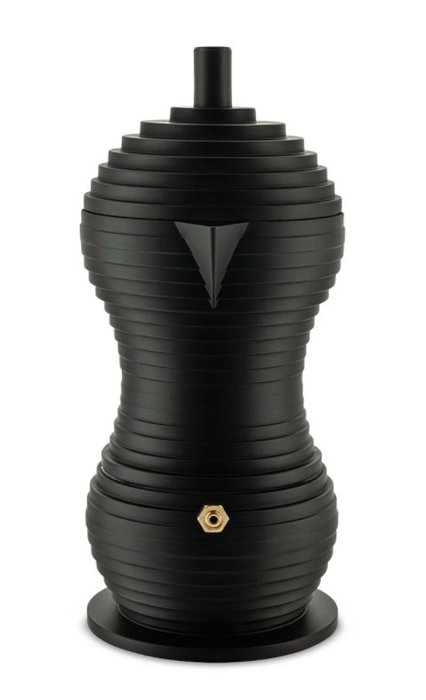 Alessi MDL02/3 BB PULCINA Cafetera Negra 3 Tazas 100 Values Collection Alessi MDL02/3 BB PULCINA Cafetera Negra 3 Tazas 100 Values Collection