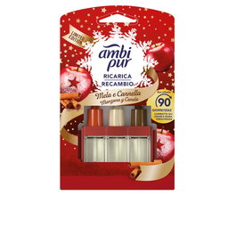 Ambi Pur Recambio Ambientador Eléctrico 3VOLUTION #manzana canela, 20 ml, Fragancia Triple, Hasta 90 Días