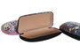 DKD Home Decor Funda para Gafas PU y Metal Surtido de 3 Colores SLOGAN