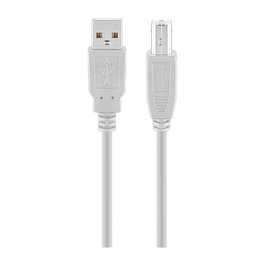 Goobay Cable USB 2.0 A-B Macho/Macho 1.8 m Gris para Datos Referencia 68712