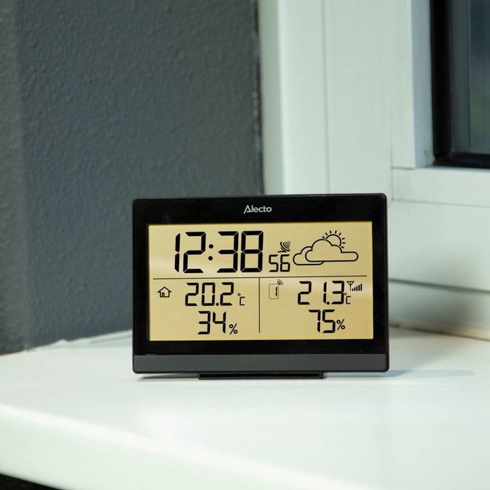 Alecto WS-2300 Estación Meteorológica con Sensor Inalámbrico Negro Alecto WS-2300 Estación Meteorológica con Sensor Inalámbrico Negro