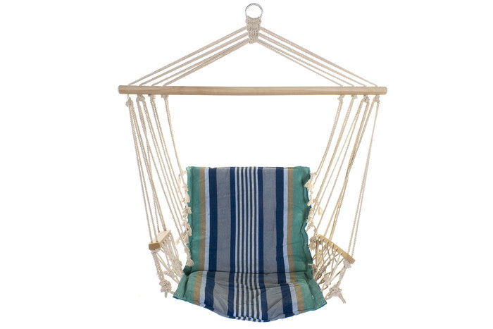 Silla Colgante Terraza Y Jardin DKD Home Decor Azul Multicolor 50 x 100 x 50 cm